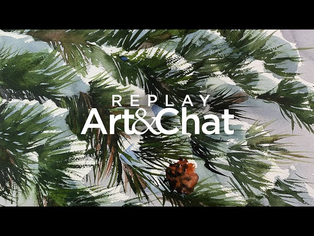 Painting snow in watercolor (Replay live broadcast)