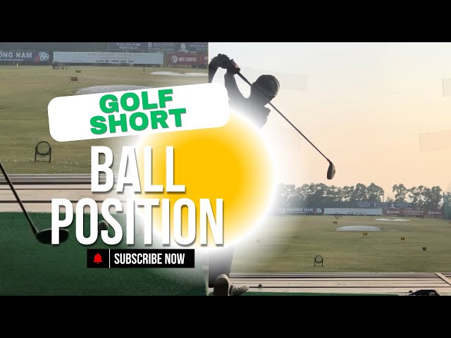 Position the ball near the inside of your left heel ( 5 woods golf drills)|GOLF SHORT