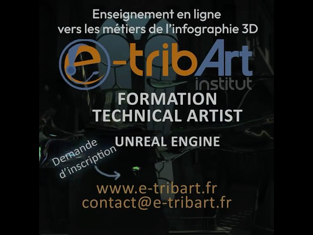 e tribArt Formation Technical Artist Unreal - Formation personnalisée ou session Avril et Octobre