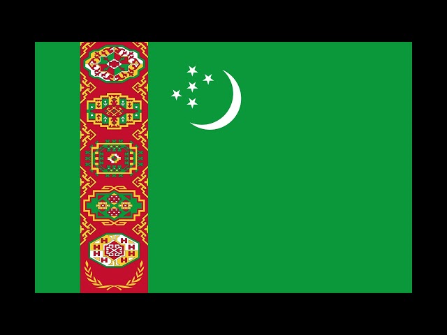 Turkmenistan Flag 1 Hour