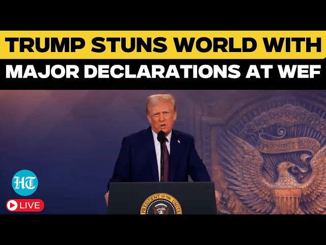 Trump WEF Speech LIVE | Trump Drops Stunning Bombshells on Wars, Tariffs, and Migration | DAVOS | US