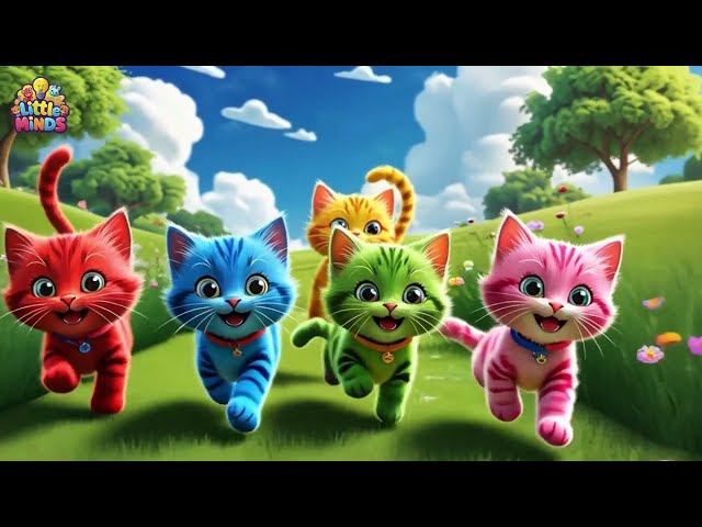 5 Little Kittens Song | Fun & Engaging Nursery Rhyme for Kids!