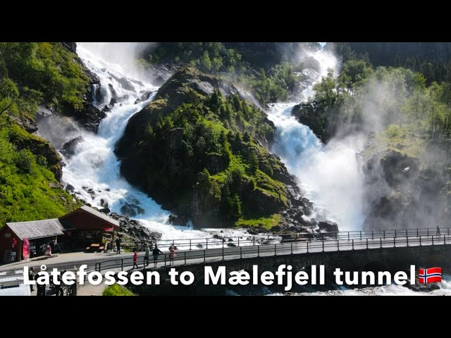 Låtefossen to Mælefjell Tunnel driving in Norway