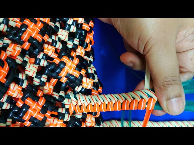 புதிய  Design வயர் கைப்பிடி | New Model  handle  weaving  Tamil |new design double colour handle