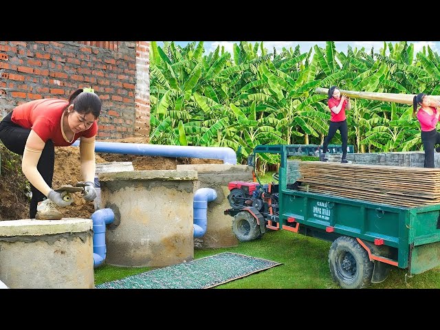 Install Septic Tank & Wastewater Pipes for Brick WC - Building My Farm