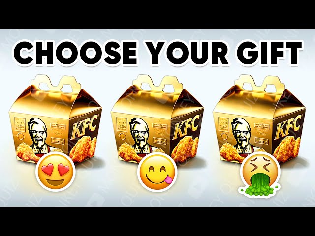 Choose Your GIFT...! LUNCHBOX Edition 🍔🍕 How Lucky Are You? Monkey Quiz