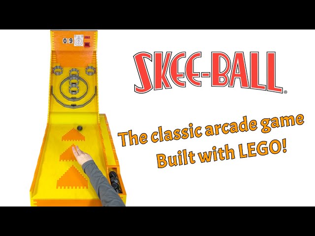 I made a huge working LEGO Skee Ball machine!