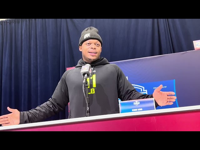 Penn State LB Kobe King on Brother Kalen’s Advice, More 2/25/25 | NFL Combine | NSN