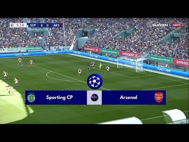 Sporting CP vs Arsenal English Commentary ~ UEFA Champions League