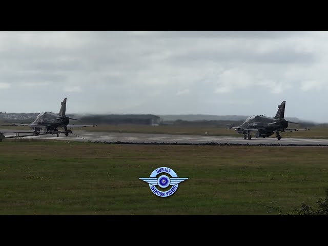 2 Hawks - Side by Side Takeoff - RAF Valley