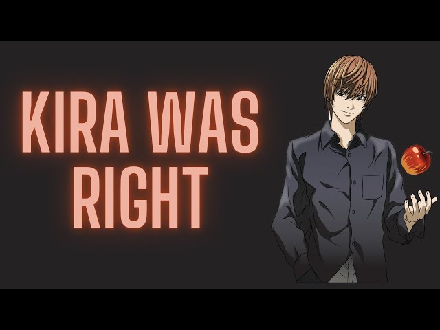 Light Yagami Was Right. Yes, Really. | Death Note Analysis