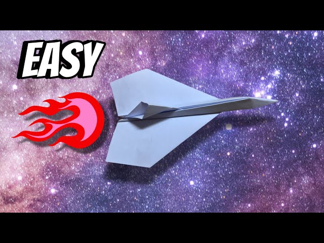 How To Make a Super Easy Origami Jet Fighter