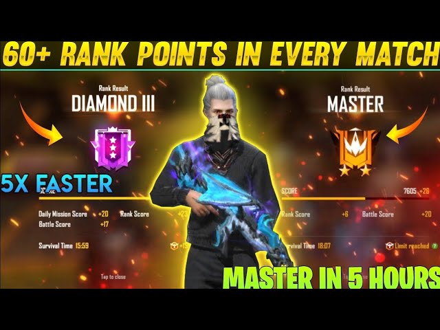 Rank Push After Update 60+ Points In Every Match ll 5x Faster⚡ ll Master In 5 Hours