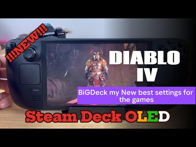 Diablo 4 Steam Deck OLED Gameplay - Best Settings for Stunning Visuals (Battle.net Launcher)