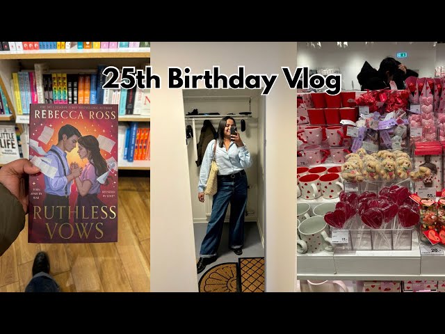 25th Birthday Vlog 🎂 | Flying Tiger Haul 🌷| Book Shopping 🛍️