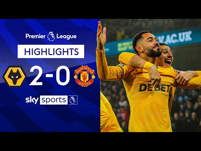 Cunha scores DIRECT from corner as Bruno sees red! 🤯 | Wolves 2-0 Man Utd | EPL Highlights