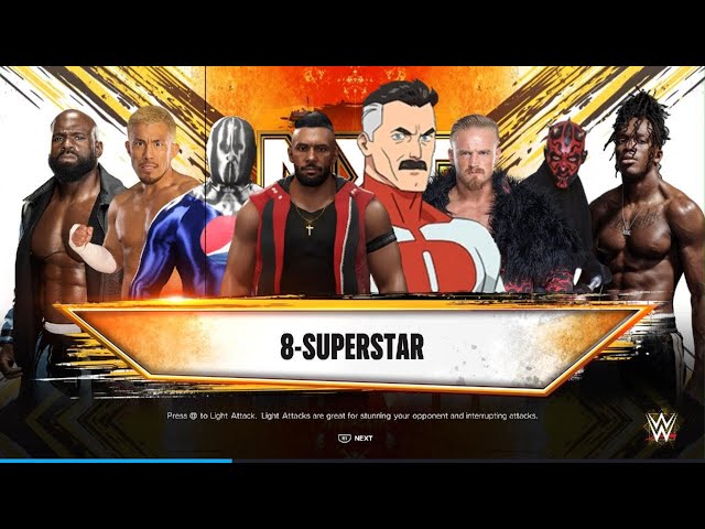 [WWE 2K24] Custom Matches | 8-Superstar Smash Up | Normal Full Match | #3