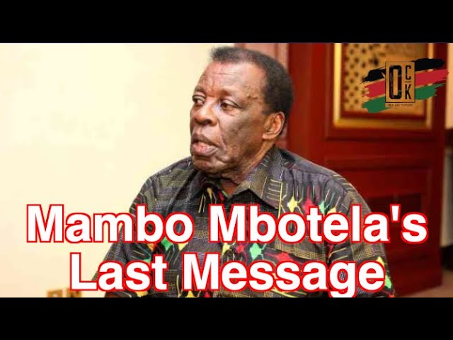 Leonard Mambo Mbotela is dead! Life History&Last Message to Kenyans: Last Interview