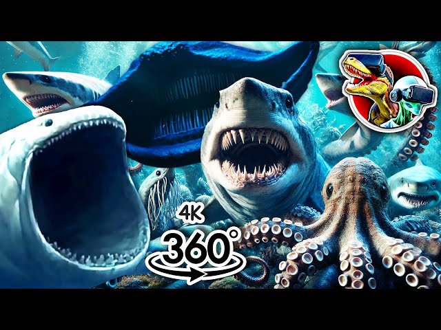 360 Sea Monsters Attack with Bloop vs El Gran Maja | 360 video 4K