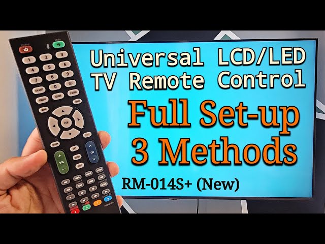 Universal LCD/LED Tv Remote Control Settings | RM-014S+ New Full Setup Manual (Connect to Tv)