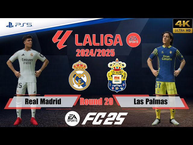 FC 25 - Real Madrid vs. Las Palmas | La Liga 24/25 | Full Match | PS5™[4K]