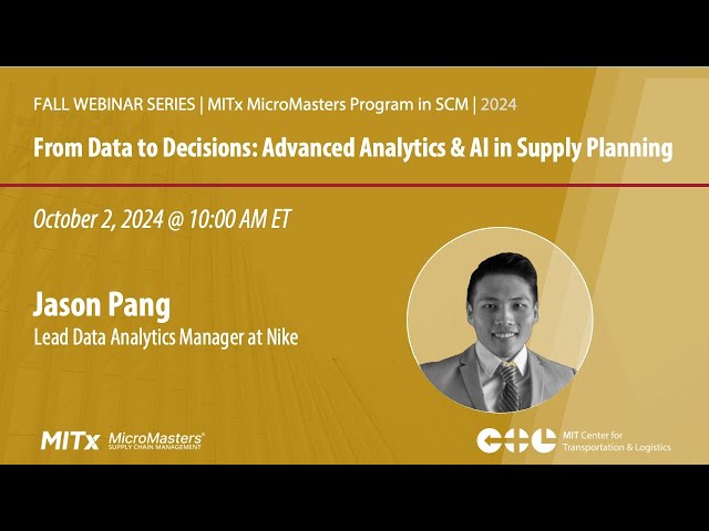 From Data to Decisions: Advanced Analytics & AI in Supply Planning