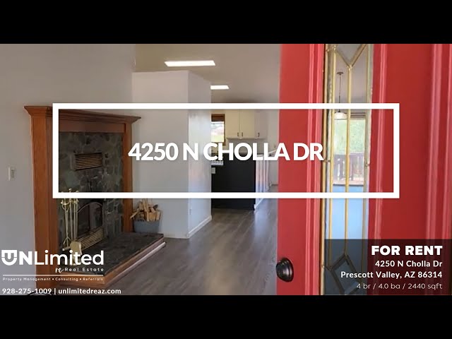 Spacious 4-Bed, 4-Bath Prescott Valley Rental with Cozy Fireplace - 4250 N Cholla Dr