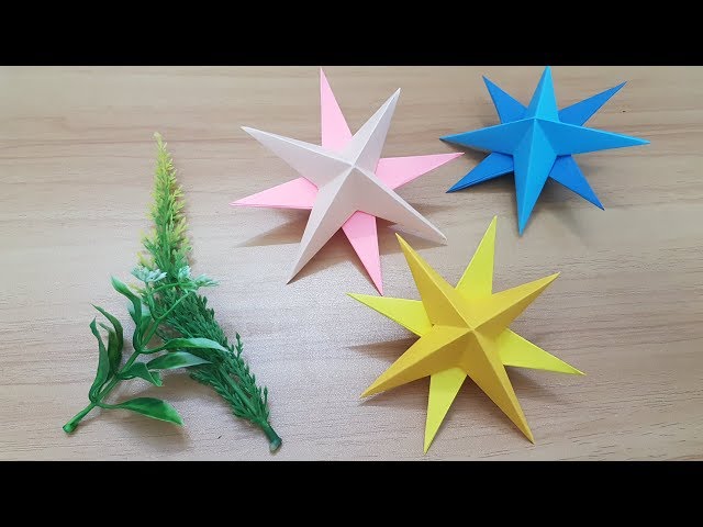 How to make Simple 3D Paper Stars