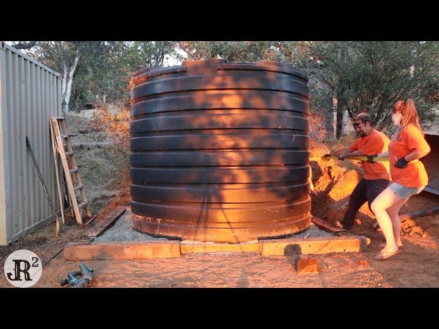 PROPER WAY TO SET A WATER STORAGE TANK