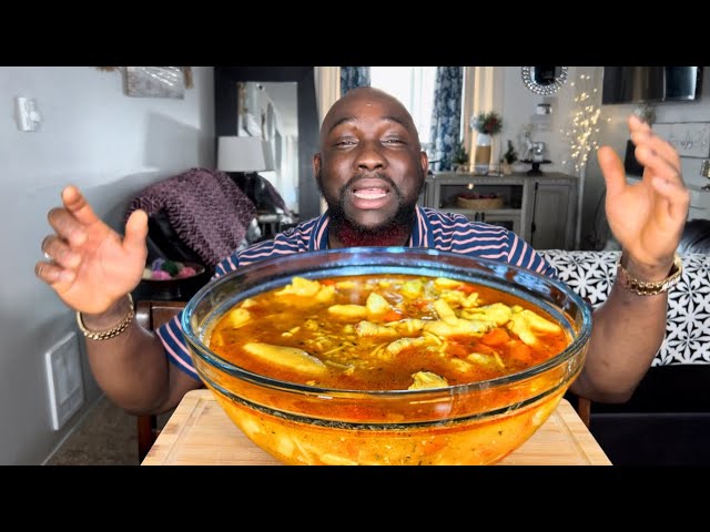 Jamaican Chicken Foot Soup Mukbang