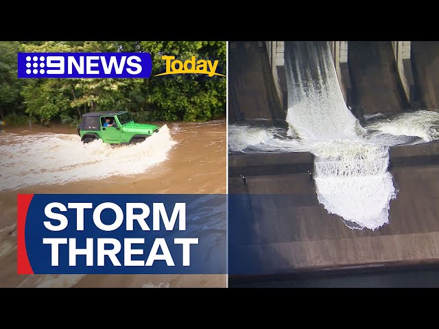 Queensland set for drenching with more storms ahead | 9 News Australia