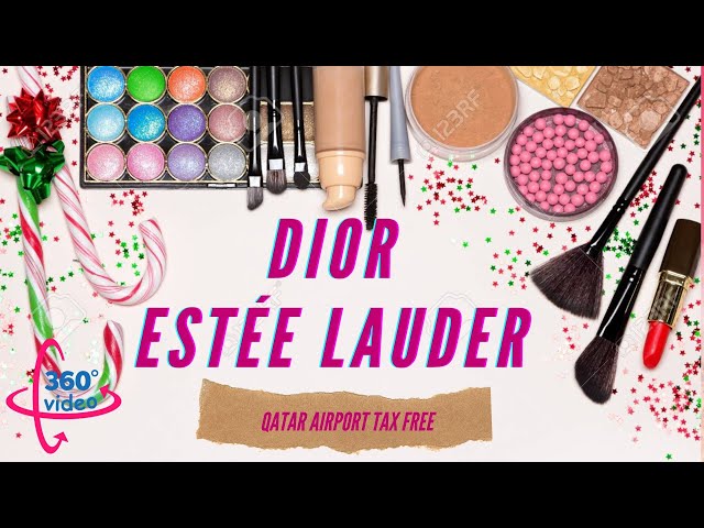 Qatar Airways ✈️ 360° Walkthrough in Dior, EsteeLauder Cosmetic TaxFree Shop 2021 4K Virtual Reality