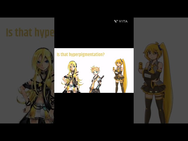 Len draws hyperpigmentation #funny #drawing #vocaloid #lenkagamine #neru #hyperpigmentation #miku