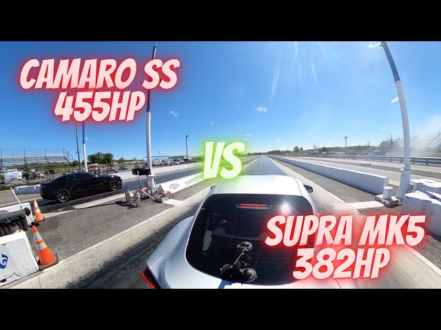 Drag Race Camaro SS Versus Supra mk5