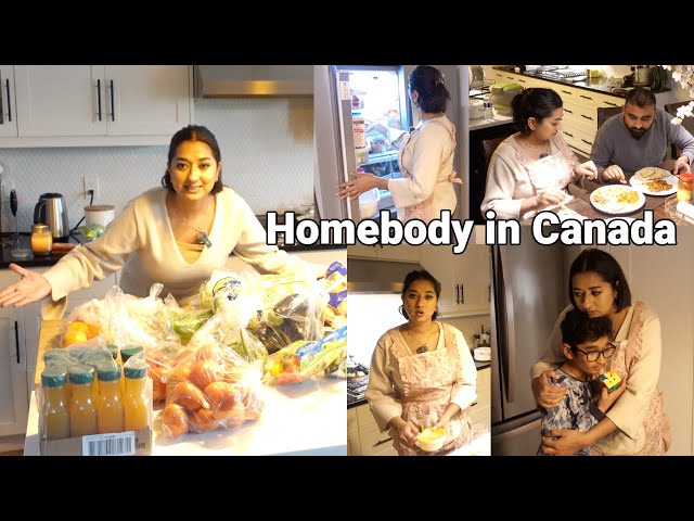 Homebody in Canada | Grocery haul | why we don't eat out now | SIMOR SINGH