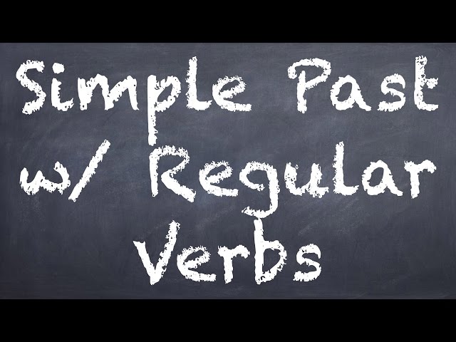 Simple Past (Preterite) w/ Regular Verbs - German 2 WS Explanation - Deutsch lernen