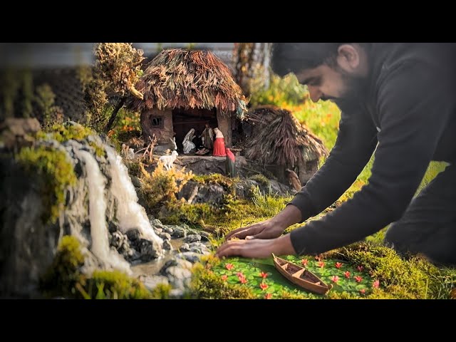 Christmas crib in a clay hut theme | Pulkoodu  പുൽക്കൂട് | Nativity scene | Italian Crib | Josephism