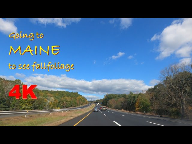 Going to Maine to see Fall foliage 4K || Fall foliage tour Day 1 || Part 1