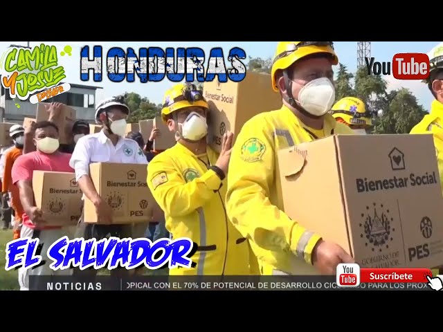 Ultima hora Hondureños Reciben con Alegraría La ayuda de Socorristas Salvadoreños