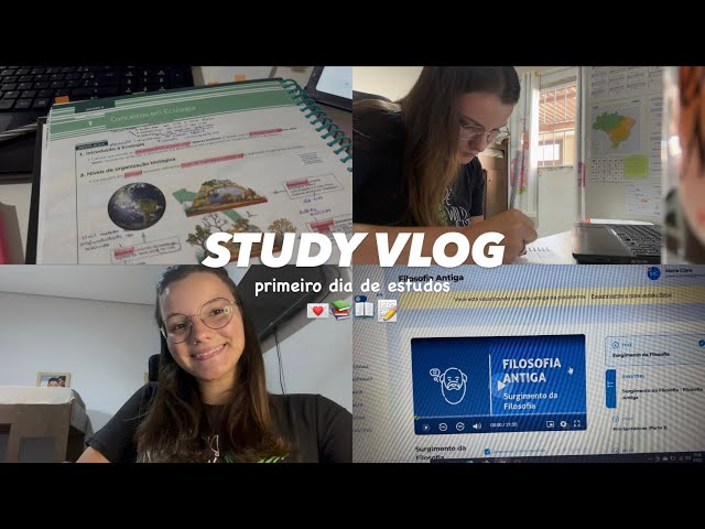 study vlog | primeiro dia de estudos 📚💌