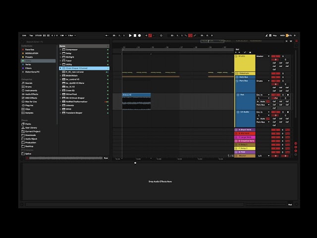 Simple Drum Patterns and Sidechain movement