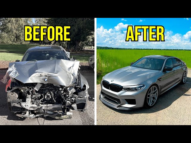 FULL BUILD - REBUILDING A CRASH DAMAGED BMW M5 COMPETITION