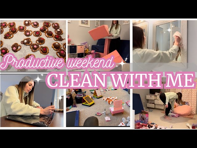 PRODUCTIVE WEEKEND CLEAN WITH ME| WORKING MOM WEEKEND CLEANING