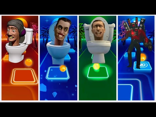 Skibidi Toilet Tiles Hop Music Battle