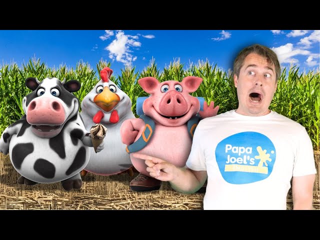 Baby King Learns Farm Animals for Kids | Educational Animal Videos by Papa Joel’s English