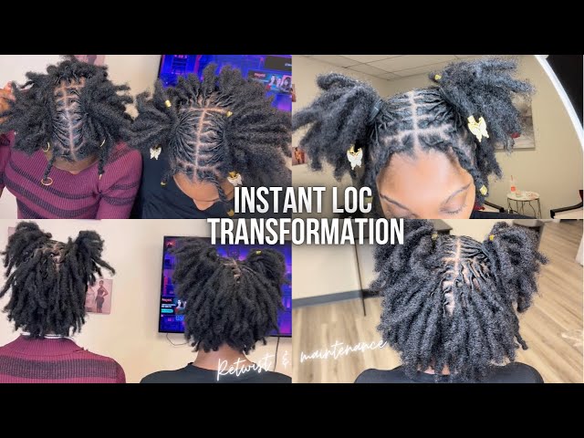 MY INSTANT LOC TRANSFORMATION!! | INSTANT LOC RETWIST & MAINTENANCE VLOG | FT. @PRISTINYPRODUCTIONS