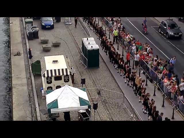 The Riverdance Longest Line World Record Dublin - 1693 dancers