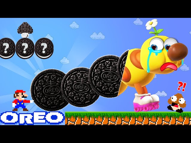 Mario Wonder but Every Seed Makes Mario Touches Turn Into OREO? | ADN MARIO GAME