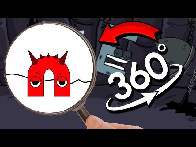 Find Raddy Alphabet - Incredibox Sprunki | Finding Challenge 360º VR Video - TDC Tan