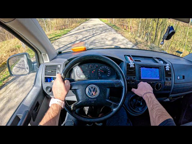 2005 Volkswagen Transporter T5 [2.0 Tdi 86hp] |0-100| POV Test Drive #2012 Joe Black